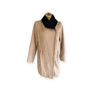 TOBI coat beige long Small wool blend